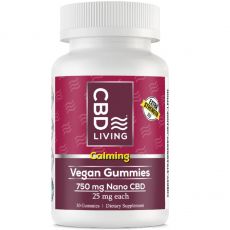 CBD Living - Broad Spectrum CBD Gummies - Calming - 25mg CBD per gummy / 30 count
