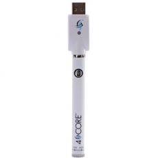 4Score Vape Pen Battery Pack with USB Charger - White