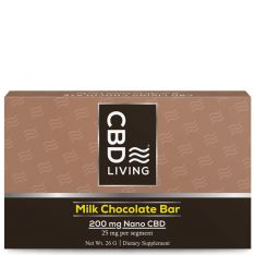 CBD Living - CBD Milk Chocolate Bar - 200mg CBD per bar