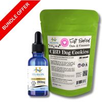 Huron Hemp - Dog CBD Oil & Cookies Bundle - Small Breed Under 25 lbs.