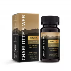 Charlotte's Web - Full Spectrum CBD Softgels - 25mg per capsule - 60 count