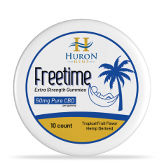 Huron Hemp - CBD Gummies - Freetime - 50mg CBD - Zero THC - 10 Count